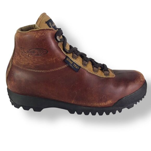 Vasque Italy 7535 Vintage Skywalk Sundowner Gore-Tex Leather Hiking Boots Men 8 - Picture 2 of 12